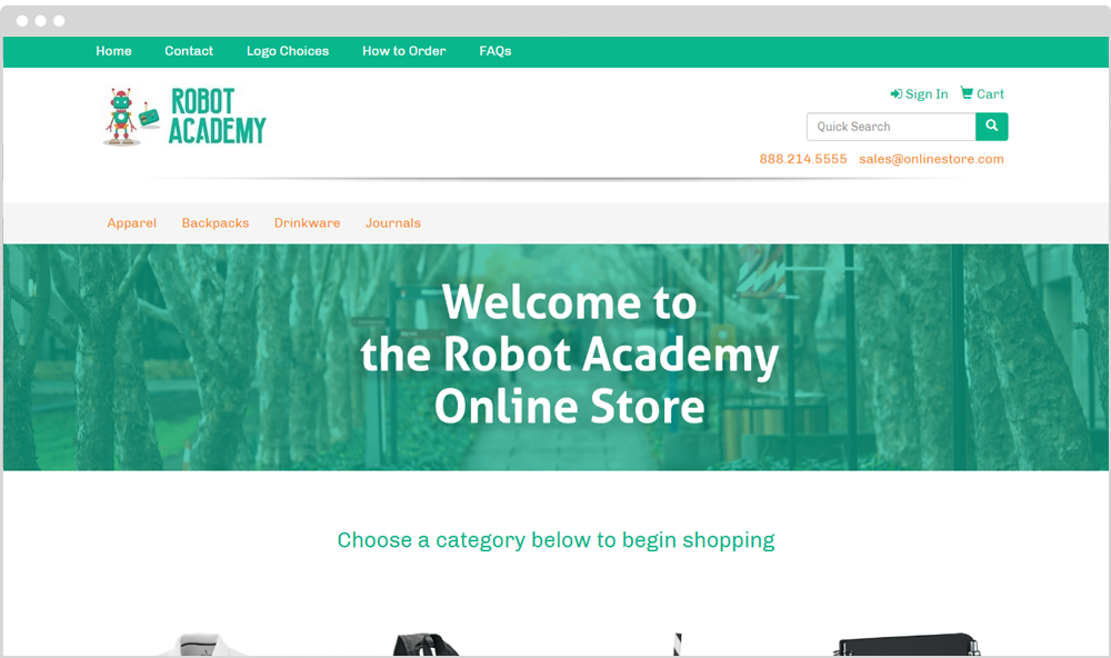Schools Company Store Example