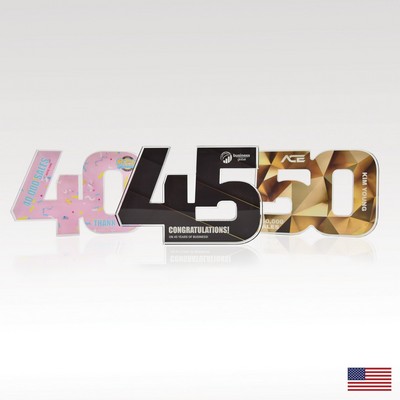 3/4" USA-Made Acrylic Numerals Style 50 – Traditional Series