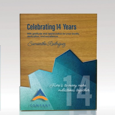 7x9 Plaque Edge Puzzle - Customizable Wood Acrylic