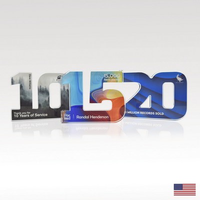 3/4" USA-Made Acrylic Numerals Style 15 – Traditional Series