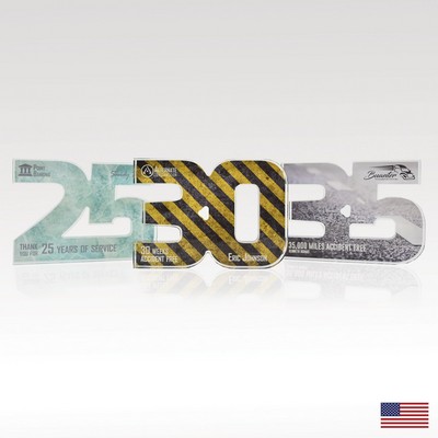 3/4" USA-Made Acrylic Numerals Style 25 – Traditional Series